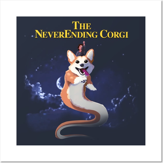 The NeverEnding Corgi Wall Art by RelwotWerdna